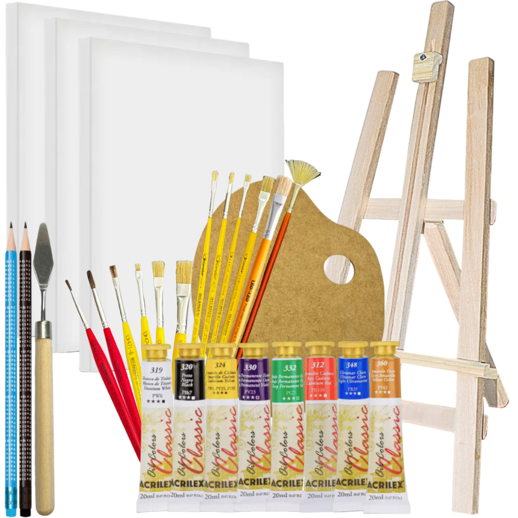 Kit Pintura em Tela Iniciantes: Onde Comprar | BuscaProdutos