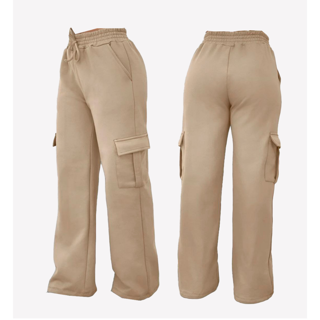 CALÇA CARGO MOLETOM INFANTO JUVENIL em Oferta na Shopee