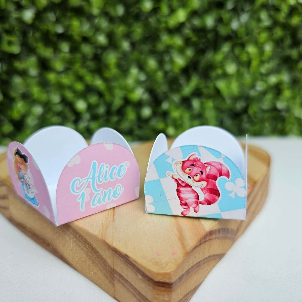 Forminha para Doces Brigadeiro ALICE NO PAÍS DAS MARAVILHAS BABY - Personalizados - Festa infantil - Aniversário