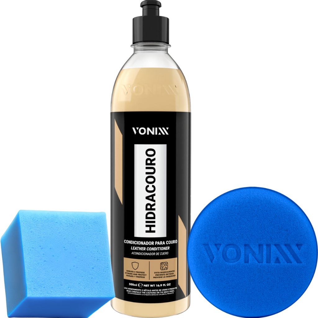 Hidracouro Hidratante para Couro Automotivo + Aplicador Vonixx - Spare Parts and Accessories for Vehicles