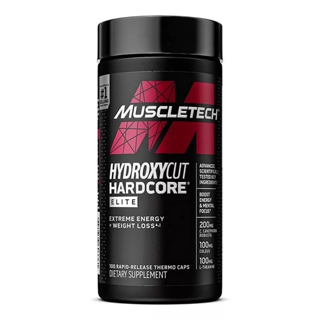 Hydroxycut Hardcore Elite 100 Caps Importado Muscletech Eua