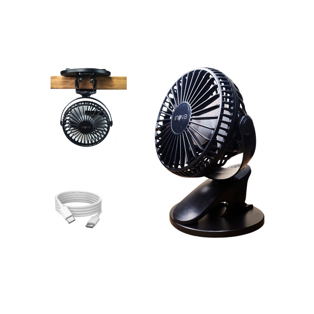 Mini Ventilador Portátil De Mesa Silencioso Turbo Recarregável em Oferta na Shopee