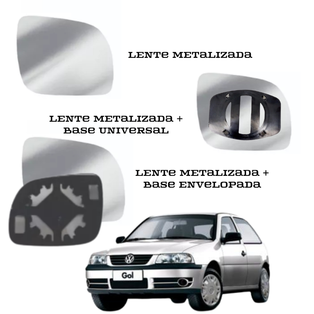 Espelho Retrovisor Gol G3 Special 1999 À 2008 Lado Direito Convexa em Oferta na Shopee