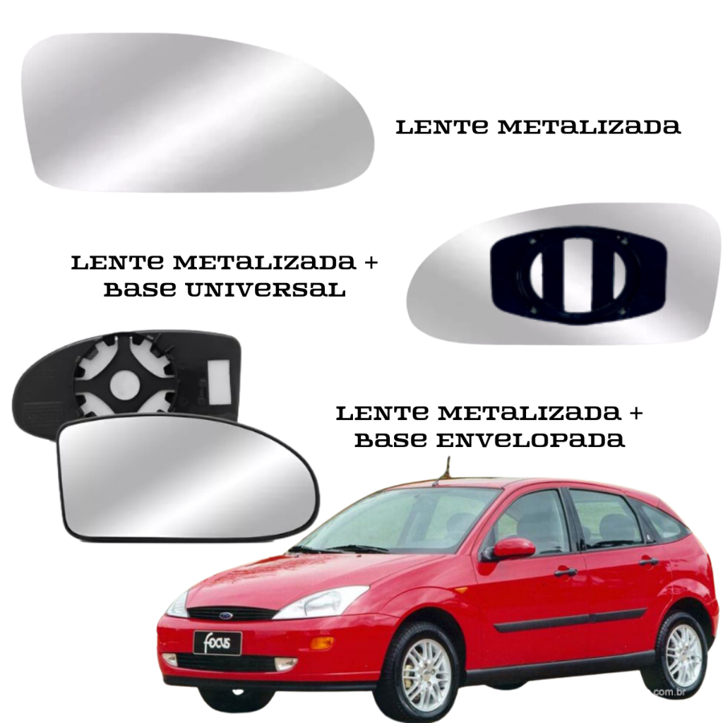Lente Espelho Retrovisor Ford Focus 2001 À 2008 em Oferta na Shopee