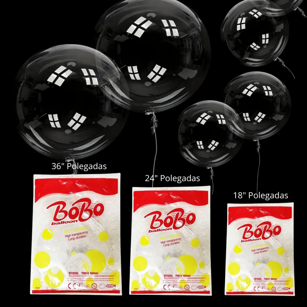 Balão Bubble Bolha Transparente 18" 24" 36" Polegadas