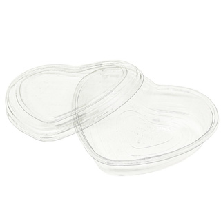 20un Embalagem Coração Com Tampa 260ml Para Doce Bombom Trufas G620 em Oferta na Shopee