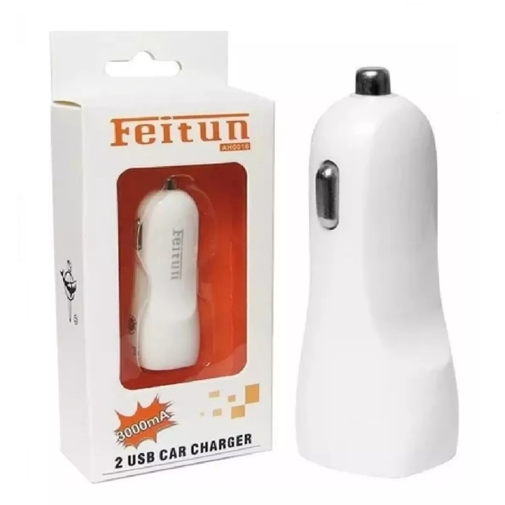 Adaptador Carregador Veicular Usb Duplo Para Celular Tablet