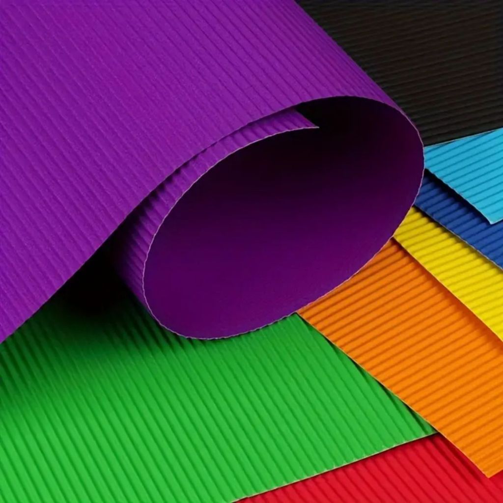 5 Folhas Papel Microondulado Glitter 50x80cm Papel Artesanato Microondulado Papelaria Escolar Painel em Oferta na Shopee