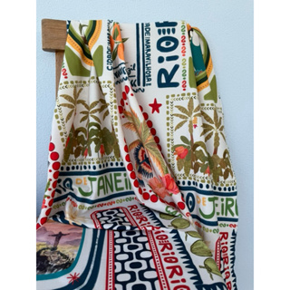 Rio de Janeiro - Variante Off White - Tropical - 95% Poliéster 5% Elastano - Tecido Estampado Digital - Largura 1.50m em Oferta na Shopee
