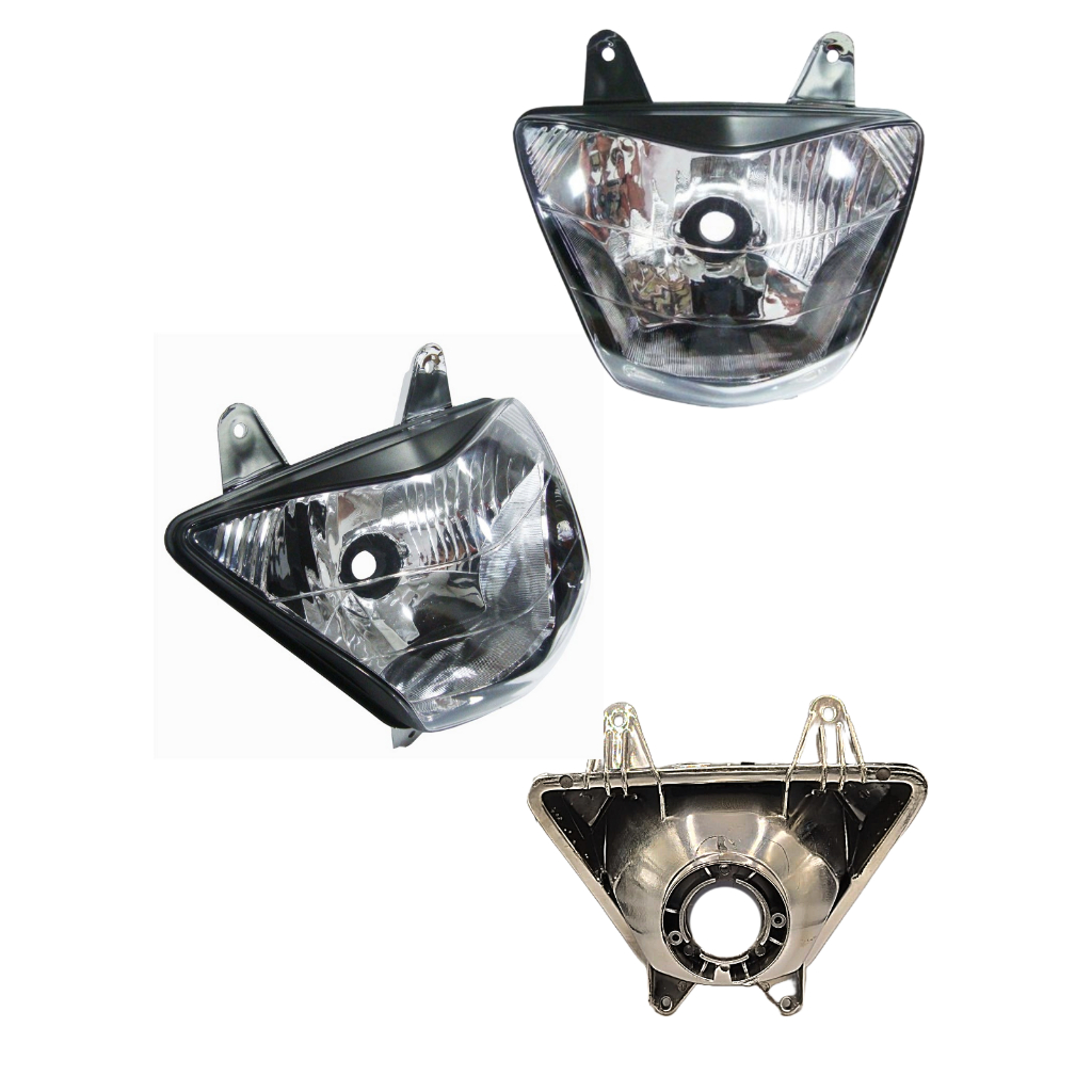 Bloco Óptico do Farol Modelo Moto Honda Nx 400 Falcon Nx 4 FALCON Com Lâmpada 2004