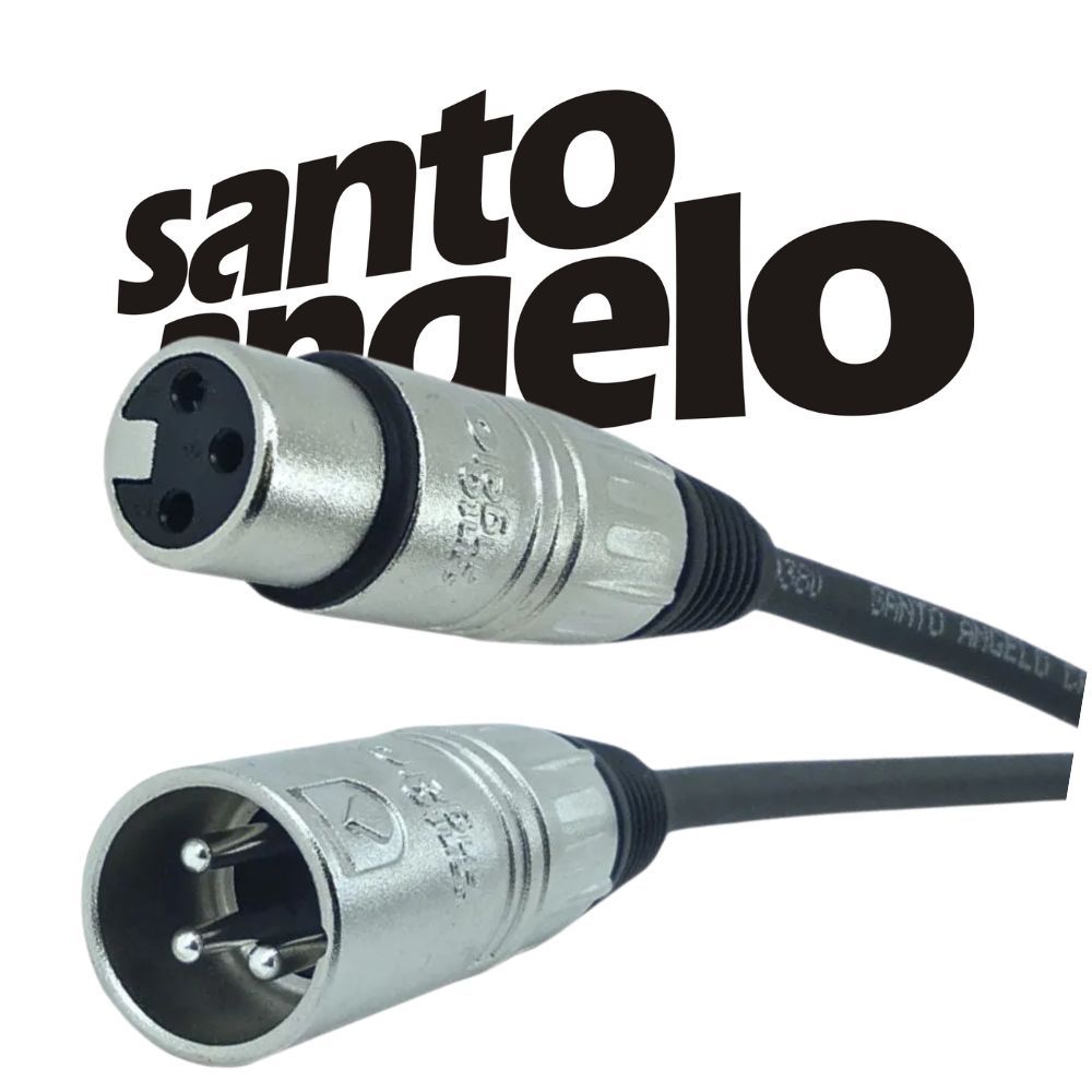 Cabo XLR Santo Angelo Macho e Fêmea Profissional Ultra Qualidade