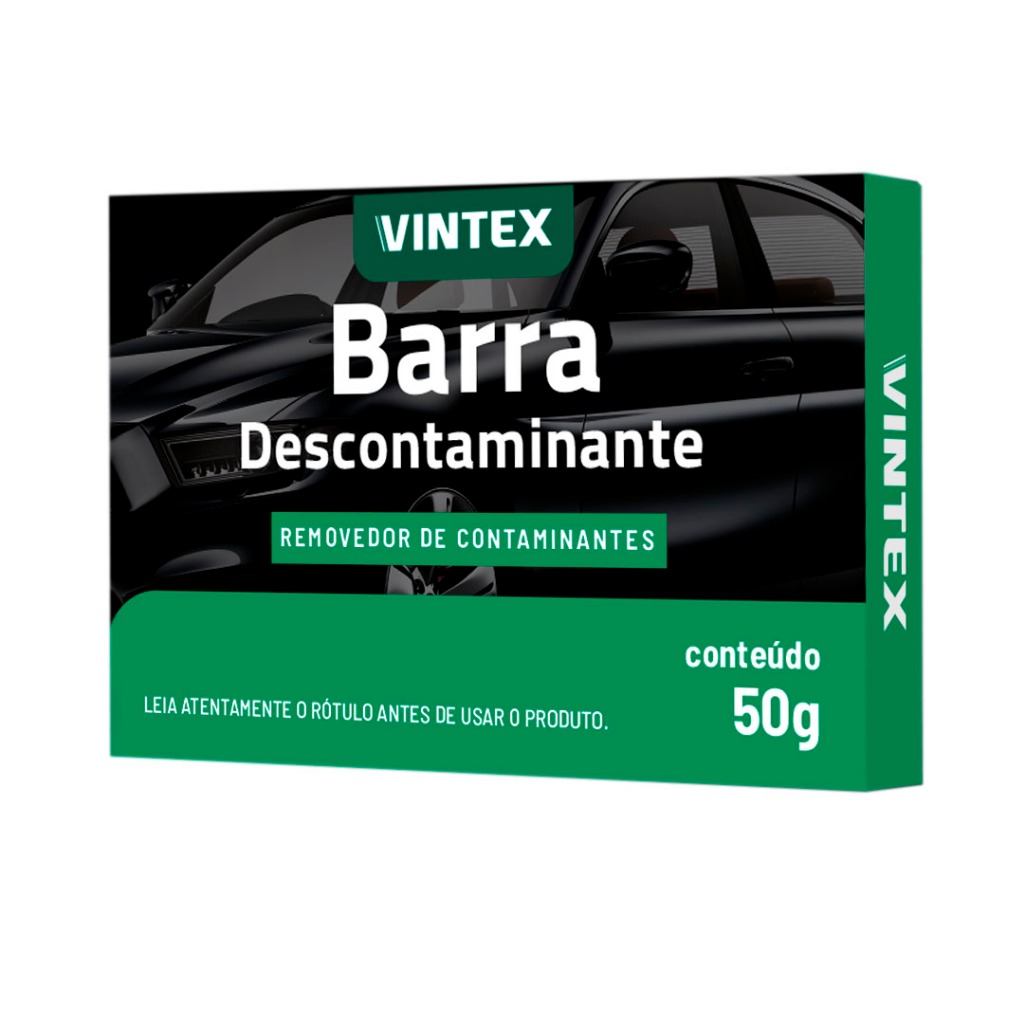 Clay Bar Vintex V-Bar Barra Descontaminante Limpadora Automotiva 50g