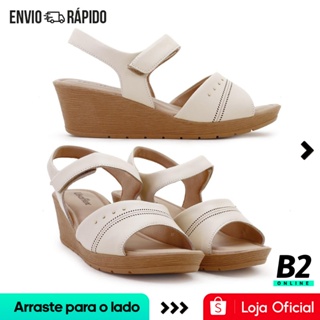 Sandália Usaflex Salto Plataforma Laser Feminina 100% Original Com Nota Fiscal e Garantia em Oferta na Shopee