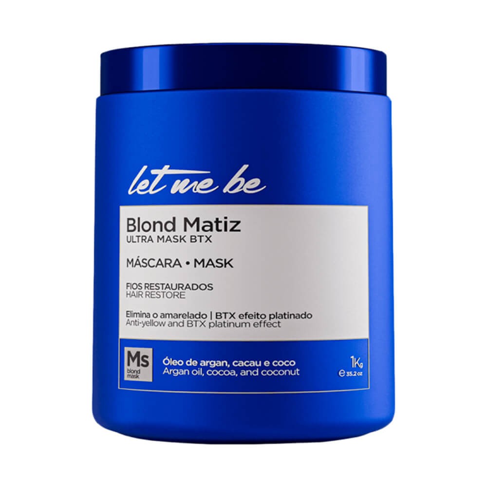 Let Me Be Bt-ox Capilar Blond Matiz - 1kg - Botox Matizante para Loiras