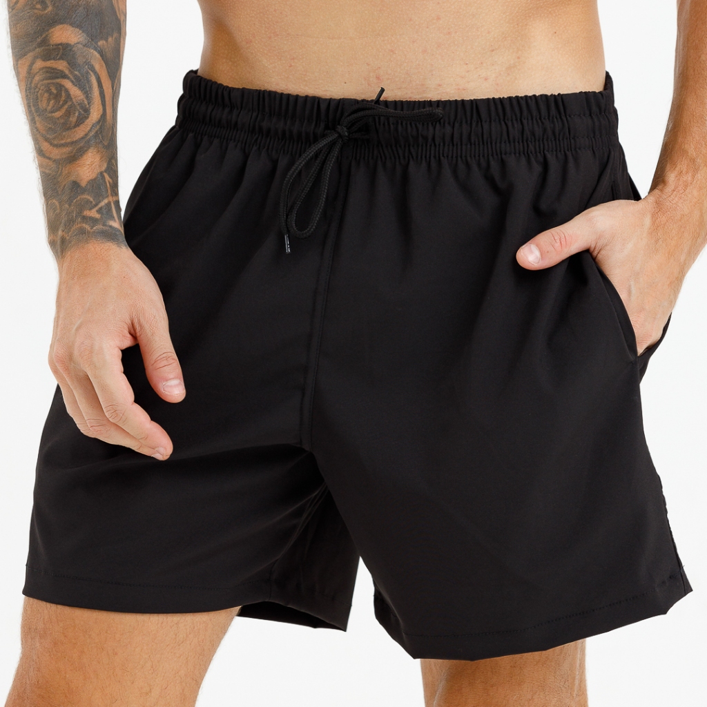 Bermuda Shorts Tactel com Elastano academia corrida em Oferta na Shopee