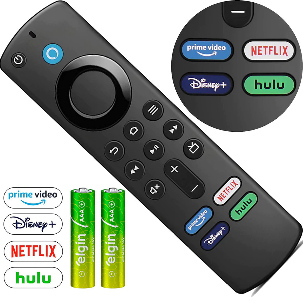 Controle Remoto Com Voz Para Amazon Fire Stick Tv Fire Stick 4k + Brinde Pilhas em Oferta na Shopee