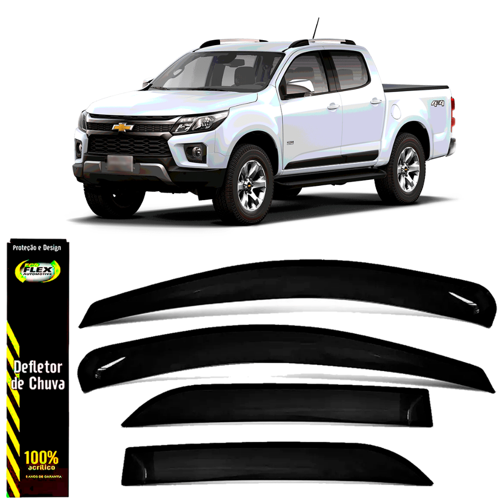 Calha De Chuva S10 Cabine Dupla s-10 2018 2019 2020 21 22 23 24 25 em Oferta na Shopee