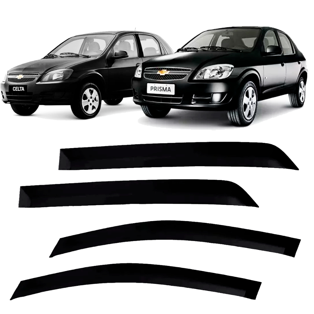 Calha Defletor Chuva Celta 2000 2001 2002 2003 2004 2005 4 portas em Oferta na Shopee