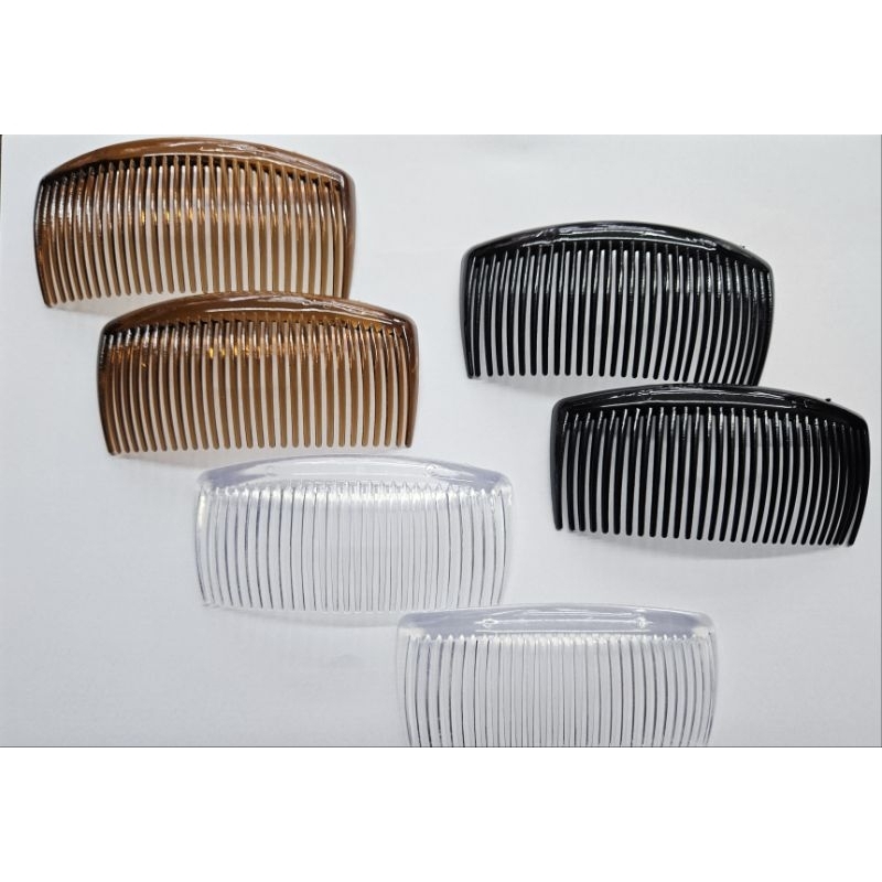 kit c/ 4 ou 6 UNIDADES  PENTE GRAMPO GRANDE /Classicos Cabelo Clincher Pente Banana   TIK TOK