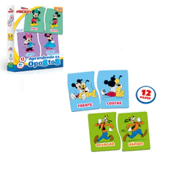 Quebra Cabeça Disney Mickey Mouse Opostos - Toyster 8073