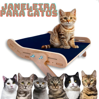 Cama Janeleira para Gatos Felizes E Seguros Suporta até 25kg em Oferta na Shopee