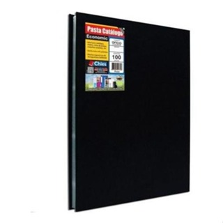 Pasta Catalogo 100 Plasticos Capa Dura Portifólio Preto A4/OF Economic Chies Hemon em Oferta na Shopee