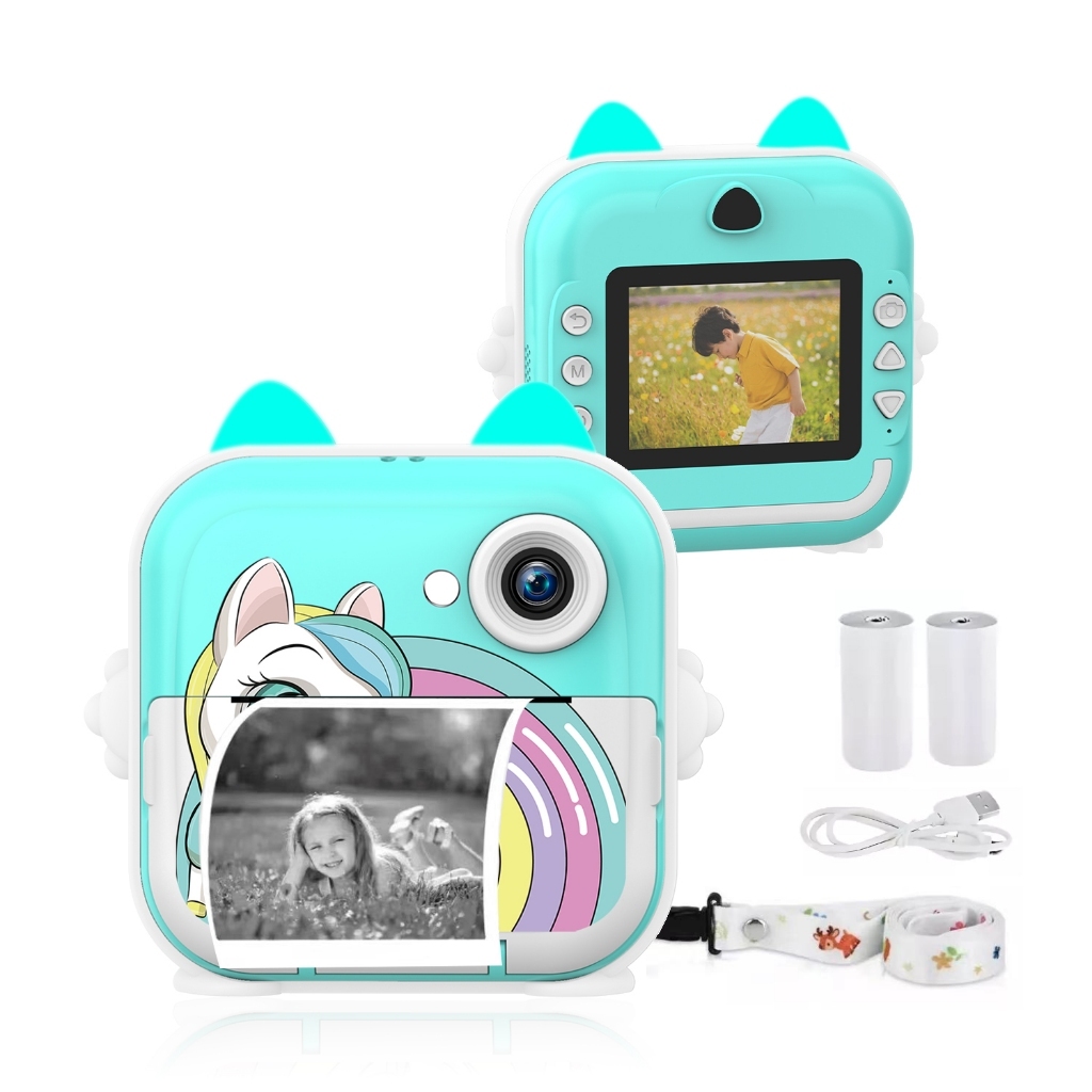 Câmera De Impressão Instantânea Para Crianças Com Impressora Térmica Vídeo Fotografia Digital
