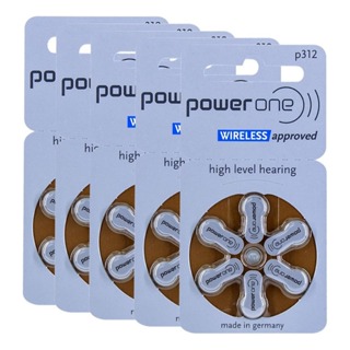 Pilha Auditiva 312 Power One Bateria Pr41 kit 30 unidades em Oferta na Shopee