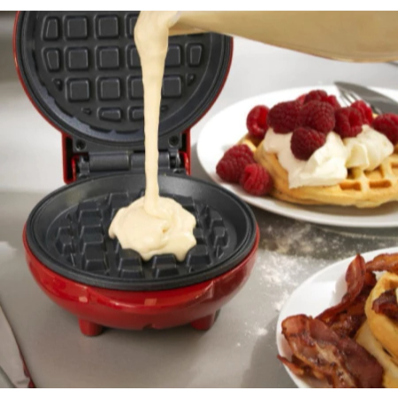 Mini Maquina De Waffles Panquecas Automático Elétricos Portátil 110v Doméstica 350w Panela Elétrica De waffle Quiche