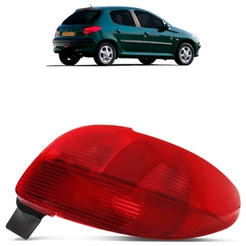Lanterna Traseira 206 1998 1999 2000 2001 2002 Rubi Lente Estriada Acrilico