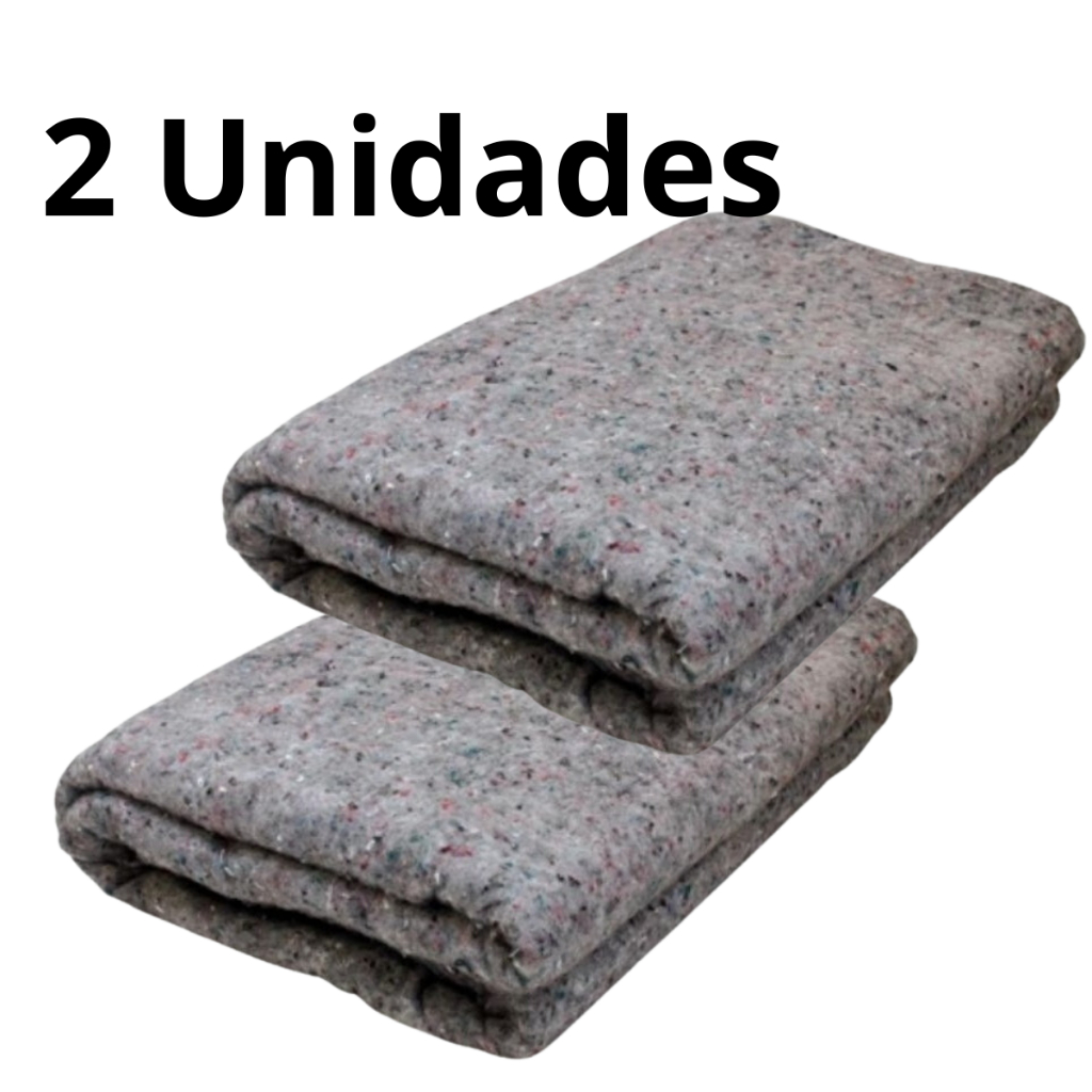 Kit com 2 Cobertores Cobertor Manta Coberta Doação Barato Popular Rua Quente Mudança Pet Solteiro
