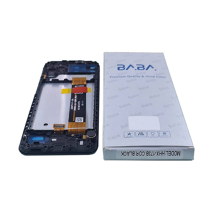 Detalhes do Display Tela Frontal Touch Completo Galaxy A13 4G / M13 PREMIUM Vivid Color C/ Aro, Flex Volume, Home e Motor VibraCall