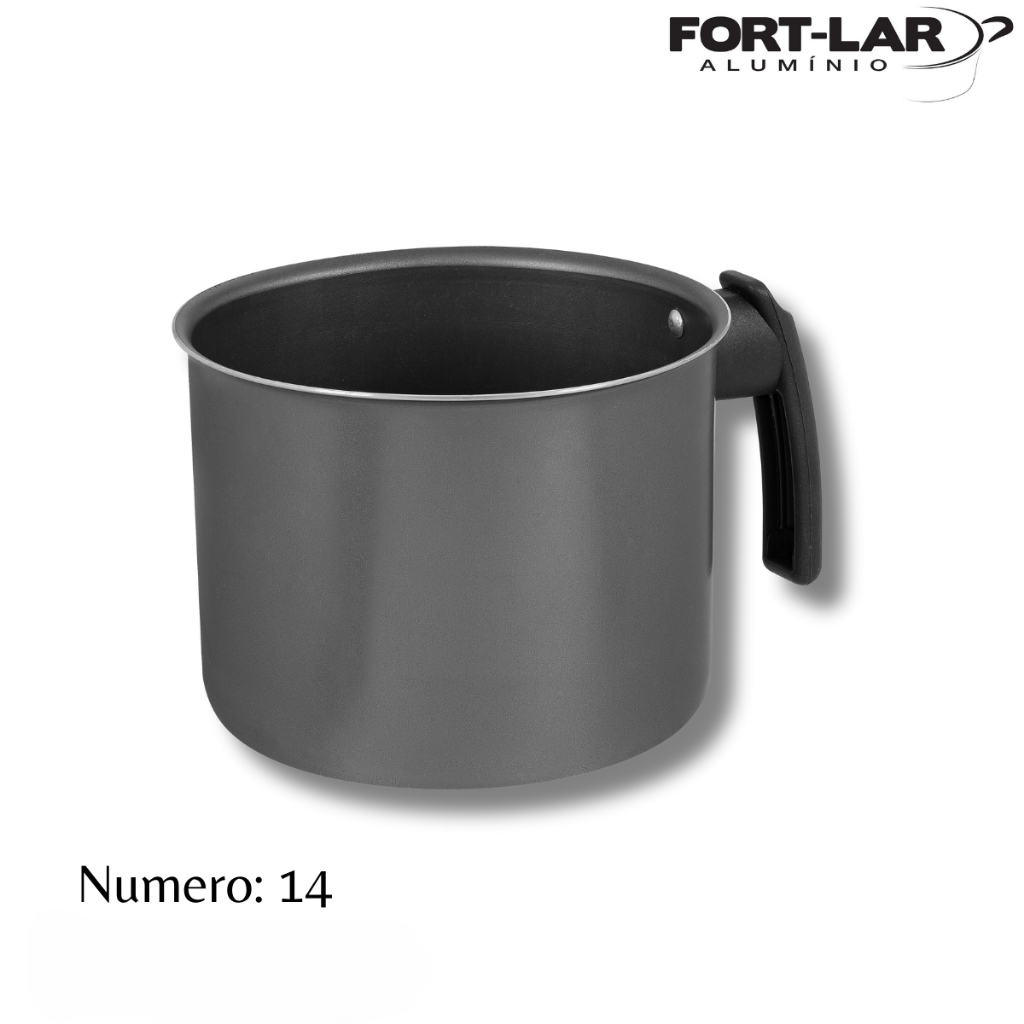 Detalhes do Canecao Leiteira Fervedor Antiaderente Teflon Nº 14_Ars
