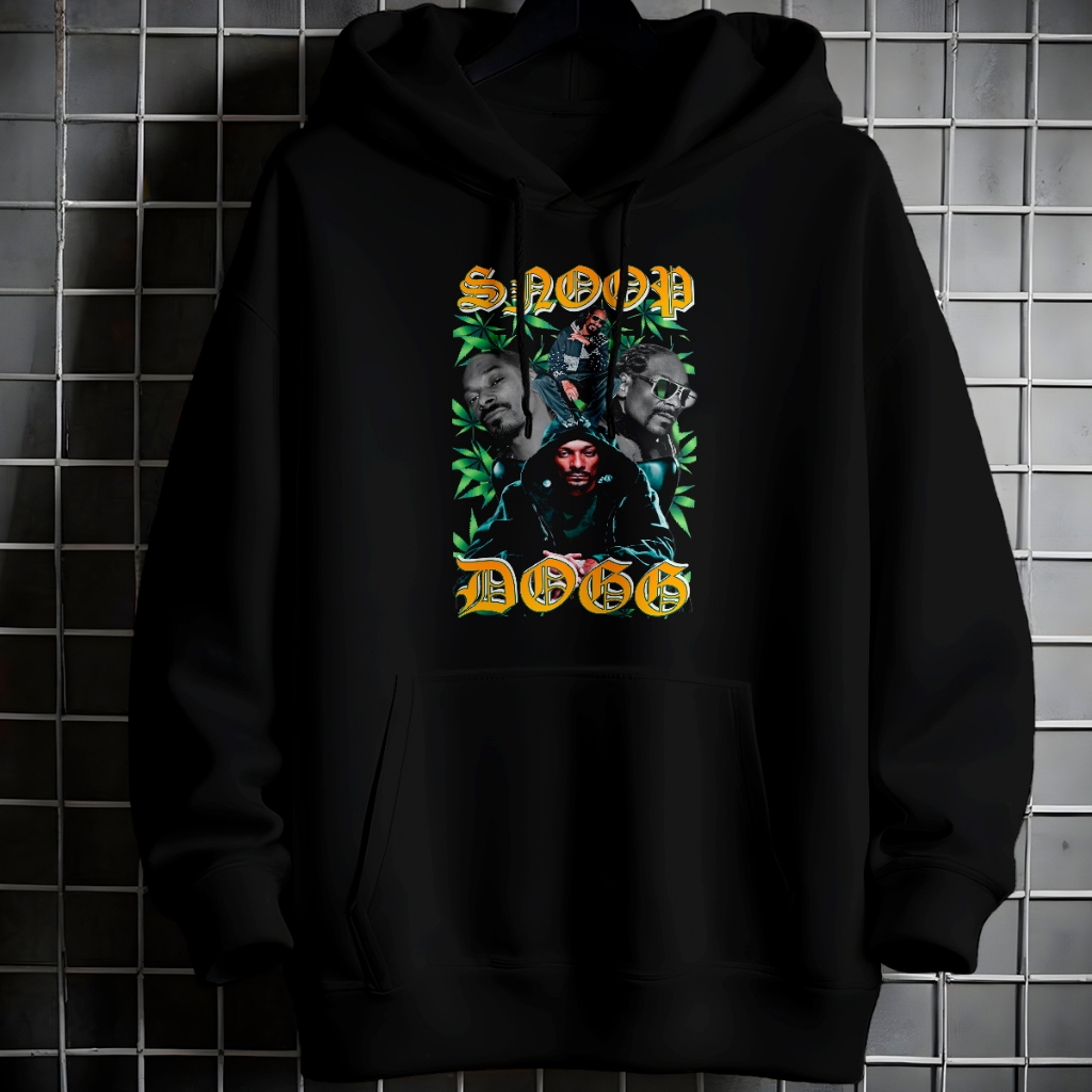 Moletom Canguru Unissex Grapich Snoop Dogg Blusa Frio Com bolso Capuz Casaco Algodão 203