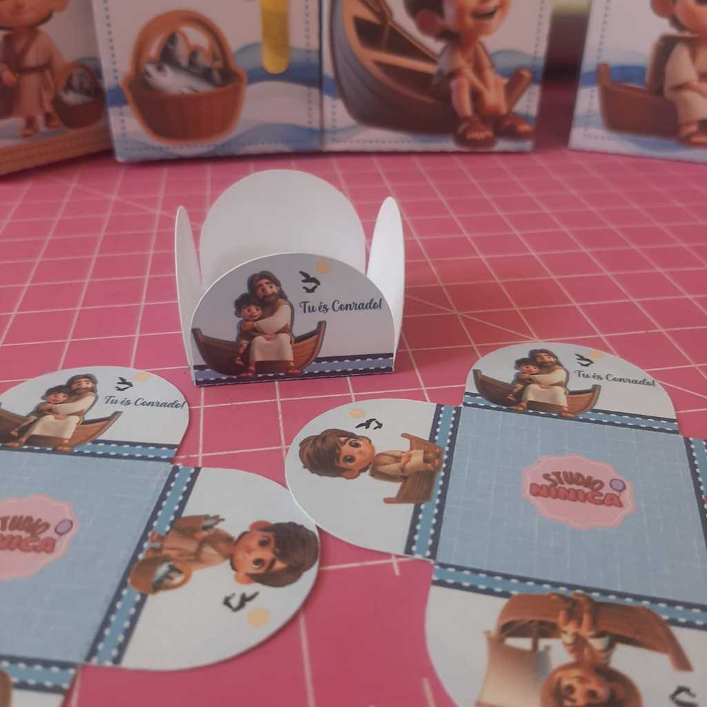 Forminhas Personalizadas para docinhos tema Tu és Pedro Sou Pedro Apóstolo Pedro Festa Mesversário Aniversário Decoração