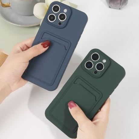 Capa Capinha de Celular Xiaomi Redmi 15C 14C 13C 12C 13 12 A3 A2 A1 com Porta Cartão Mnimalista