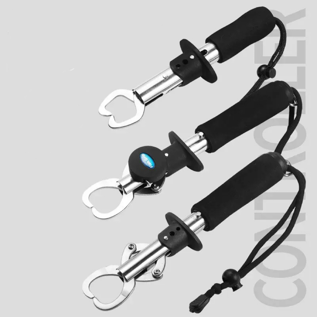 Alicate Pega Peixe Mini Com garras Balança e Sem Balança 2 Modelos Aço Inox