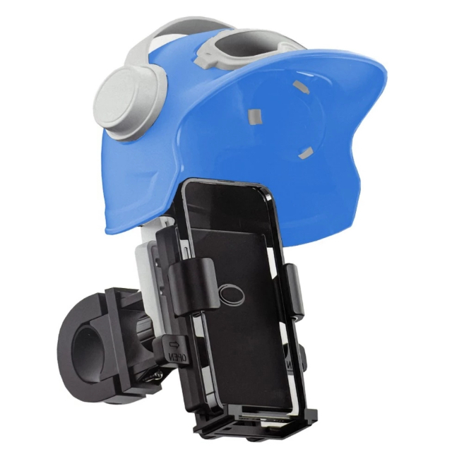 Suporte Celular Moto Bike Universal Proteção Contra Reflexo Cor Azul Presilha em Oferta na Shopee