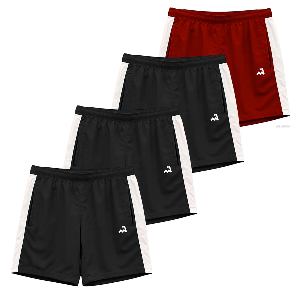 Kit 4 Short Academia Bermuda Dryfit Masculino Futebol Corrida Treino Fitness Elastano Academia