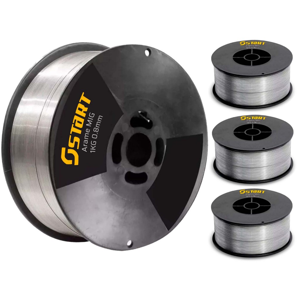 Kit Arame De Solda Mig Para Uso Sem Gás 0,8mm 1kg 4 Unidades - Home & Living