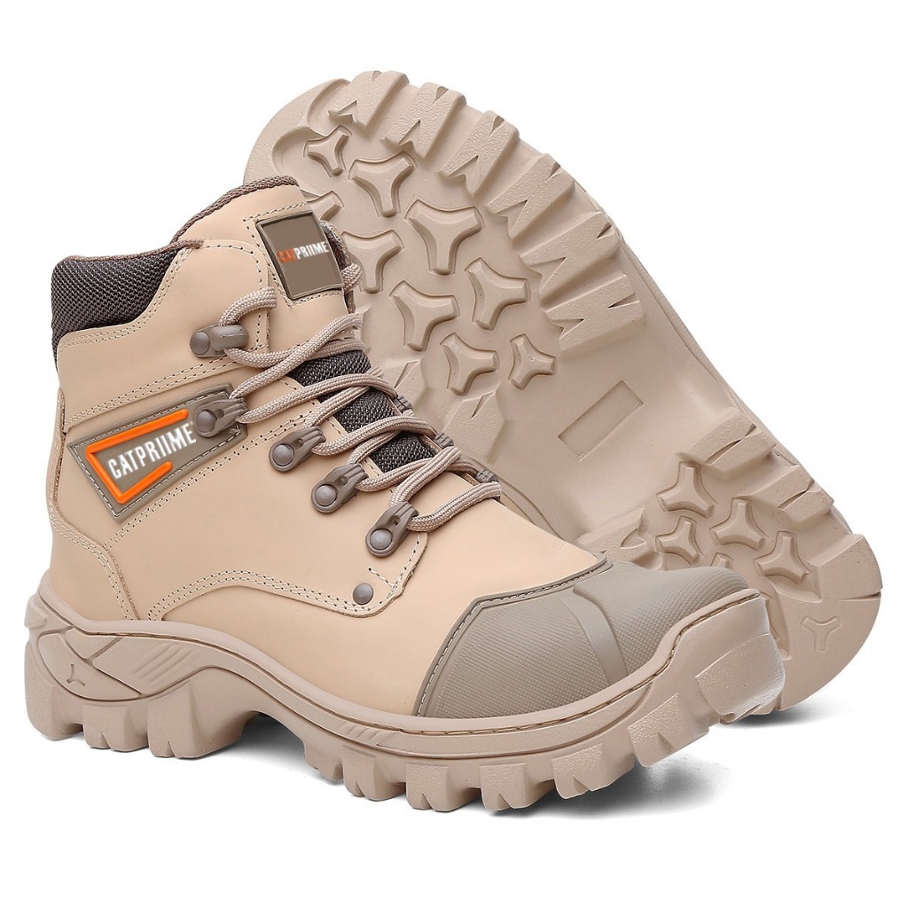 Bota Cano Médio Com C.a 47751 Couro Nobre Conforto Segurança Flexibilidade Biqueira Em Pvc — imagem 2 de 2