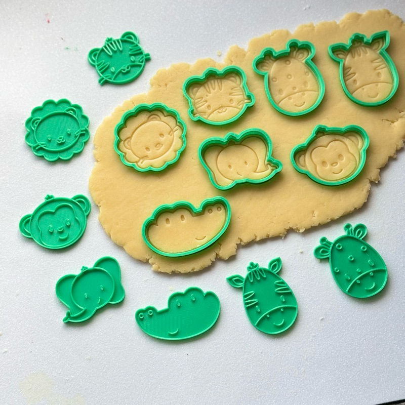 Kit 7 Cortador Marcador Biscoito - Safari - Floresta Animais Cookie Americana em Oferta na Shopee