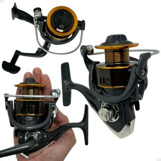 Molinete De Pesca Grande 7000 Carretel Alumínio 14 Rolamentos Resistente Intercambiável em Oferta na Shopee