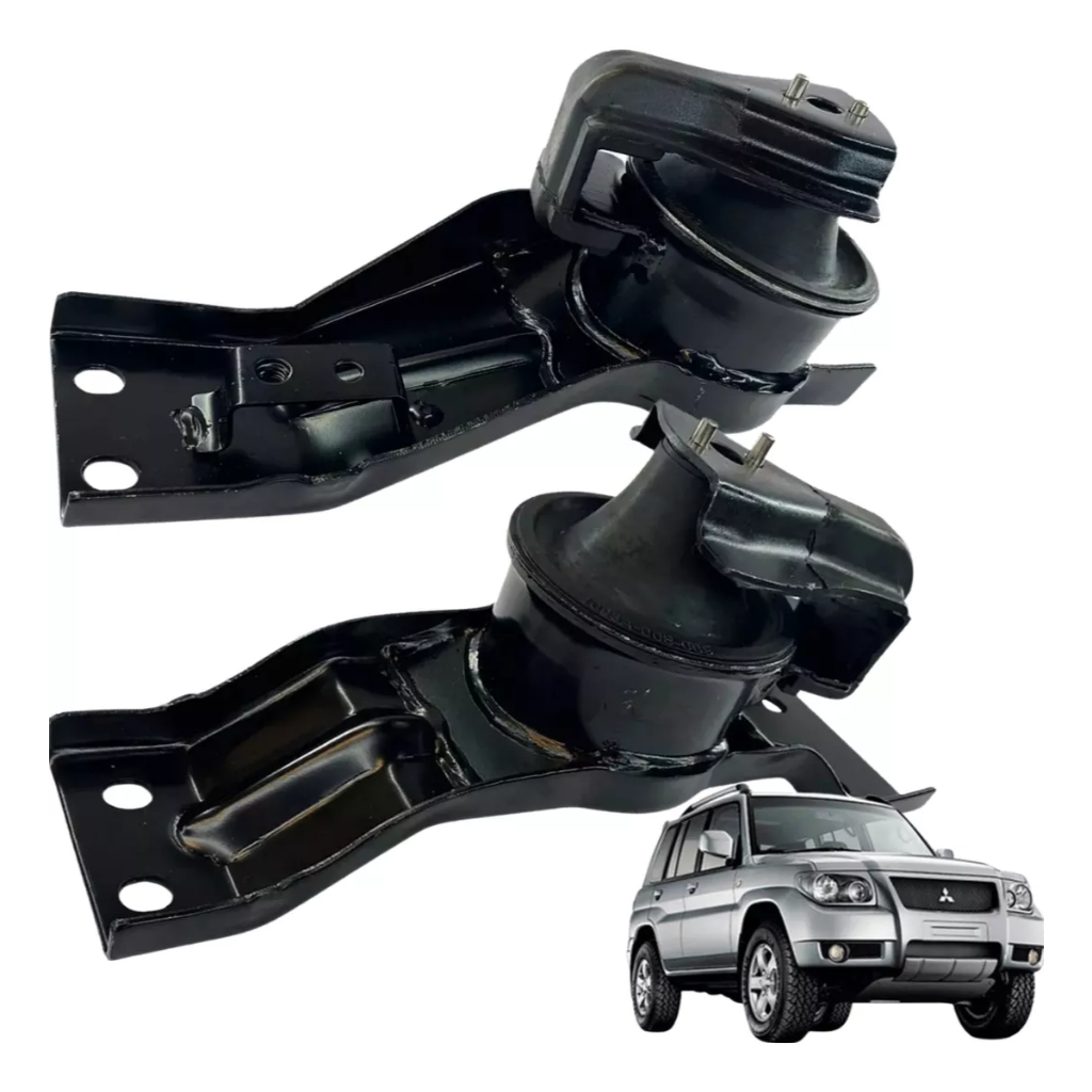 Imagem Par Coxim Motor Mitsubishi Pajero Tr4 2.0 16v 2003 2004 2005 2006 2007 2008 2009 2010 2011 2012 2013