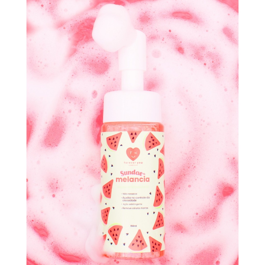 Sundae Melancia- mousse de limpesa espuma Facial em Oferta na Shopee