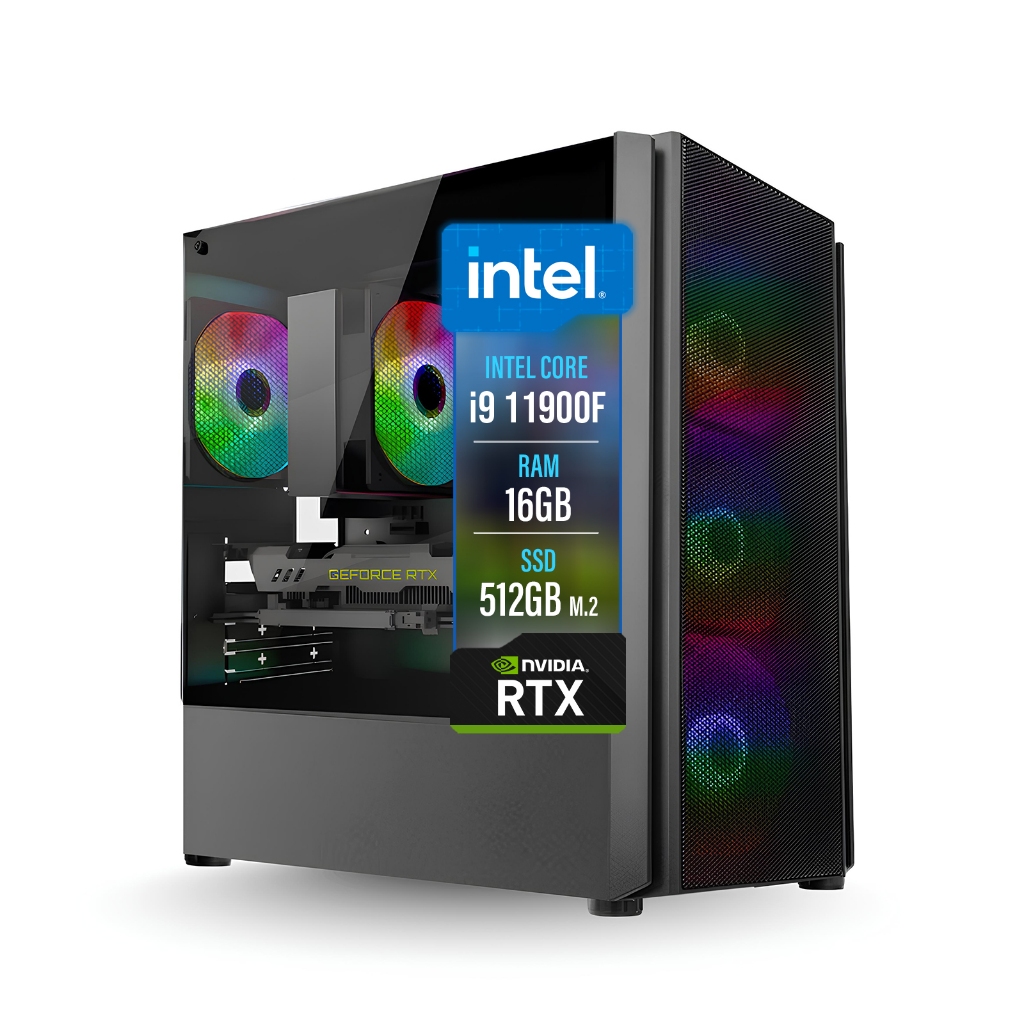 PC Gamer LUDIC by BluePC - Intel Core i9 11900F, RTX 4070 Ti 16GB, 16GB RAM, SSD