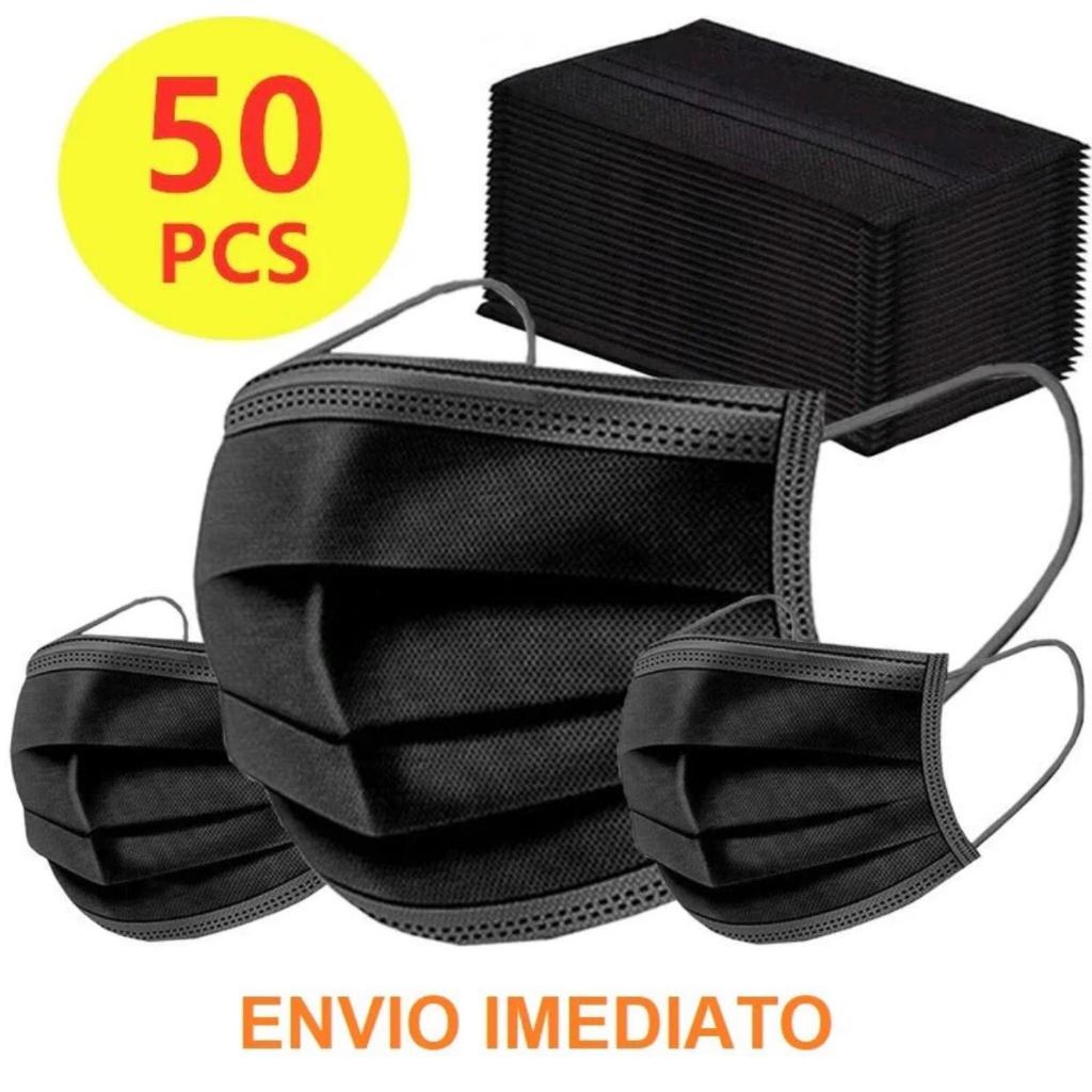 Kit 200 Máscara Caixa Descartável Tripla C/ Filtro Meltblown
