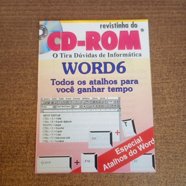 Revistinha do CD-ROM Atalhos do Word 6