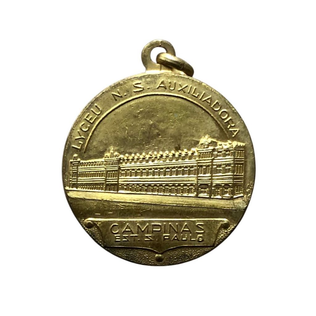 Medalha Ao Mérito Liceu Nossa Senhora Auxiliadora Campinas Colégio Lyceu Antiga