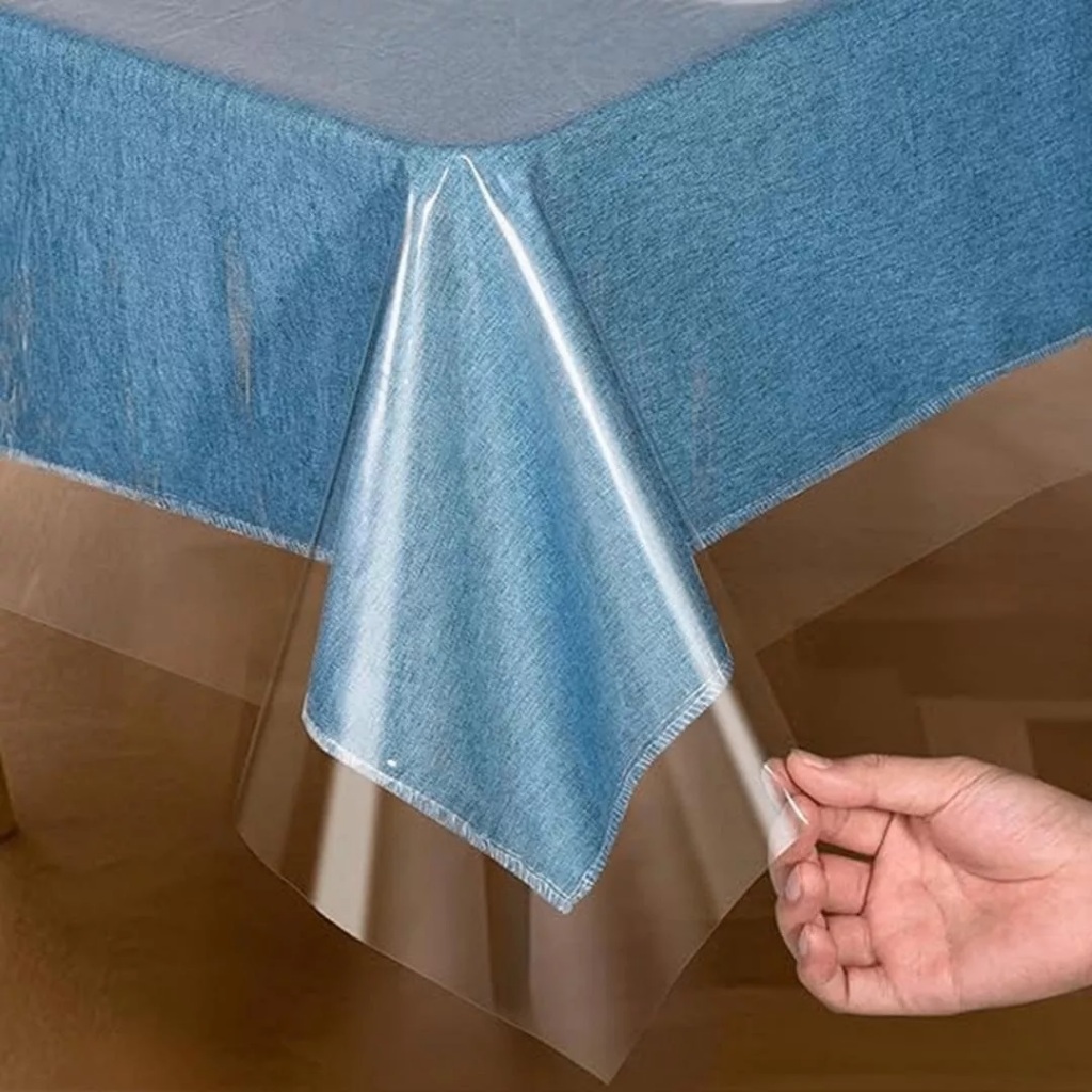Capa Cristal Transparente Para Mesa Impermeavel Pvc Plastico